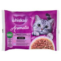 Whiskas Aromatic Selection Fragranti Fusioni Cibo Umido Gatto 4x85g