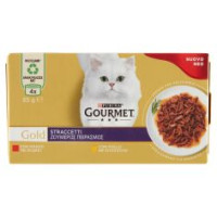 Purina Gourmet Gold Straccetti Manzo / Pollo 4 X 85 G