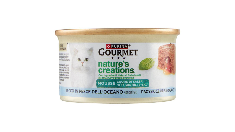 Purina Gourmet Nature's Creations Ricco In Pesce Dell'oceano Con Spinaci 85 G
