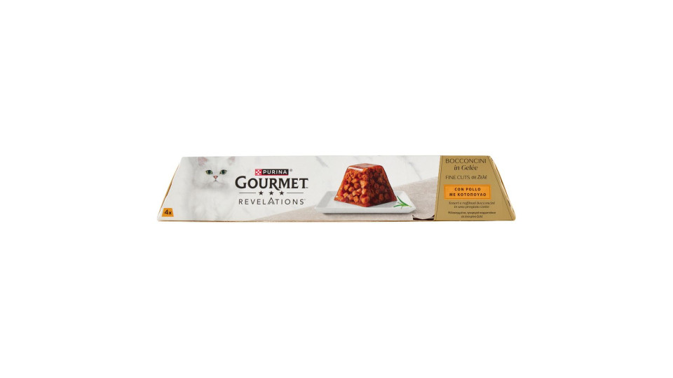 Purina Gourmet Revelations Bocconcini In Gelée Con Pollo 4 X 57 G