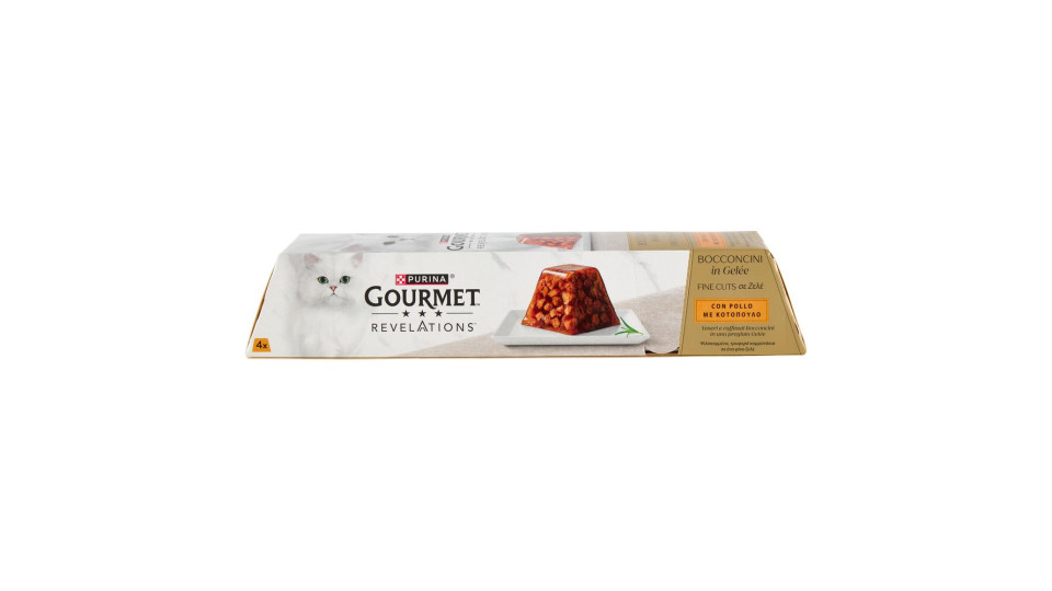 Purina Gourmet Revelations Bocconcini In Gelée Con Pollo 4 X 57 G