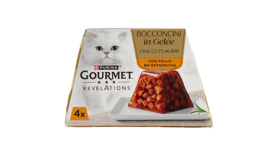 Purina Gourmet Revelations Bocconcini In Gelée Con Pollo 4 X 57 G