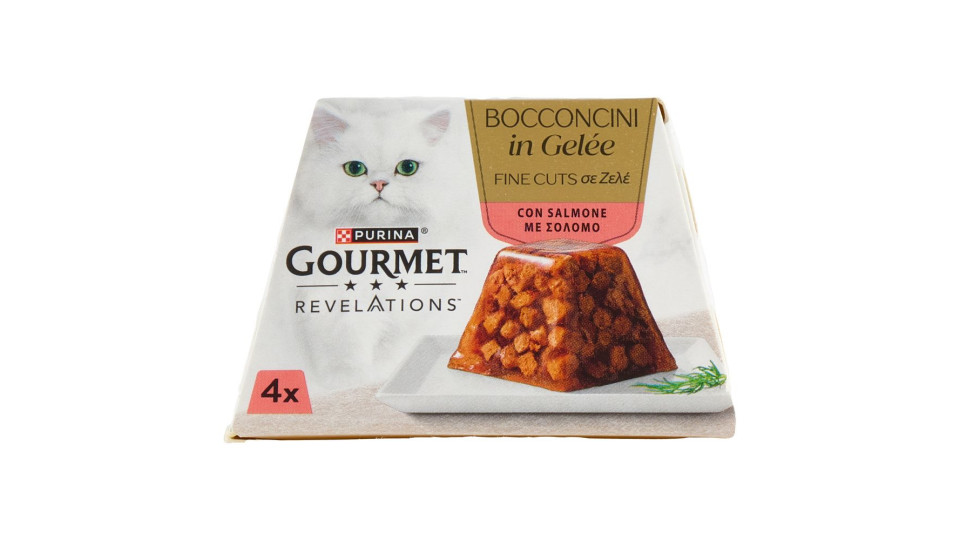 Purina Gourmet Revelations Bocconcini In Gelée Con Salmone 4 X 57 G