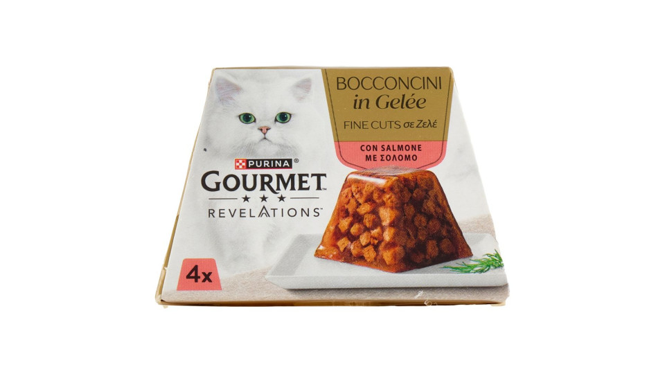 Purina Gourmet Revelations Bocconcini In Gelée Con Salmone 4 X 57 G