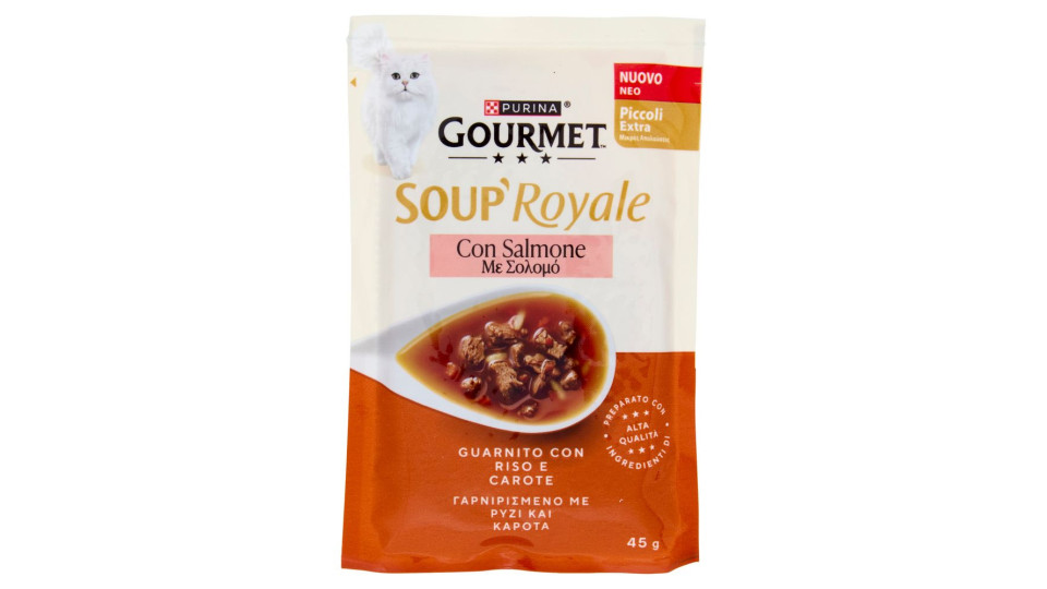Purina Gourmet Soup Royale Con Salmone 45g