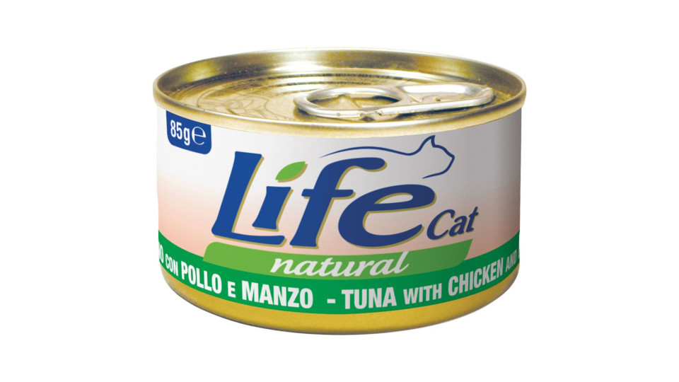 Tonno Con Pollo E Manzo Life Cat Natural 85 G