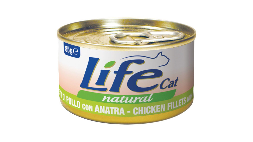 Filetti Di Pollo Con Anatra Life Cat Natural 85 G