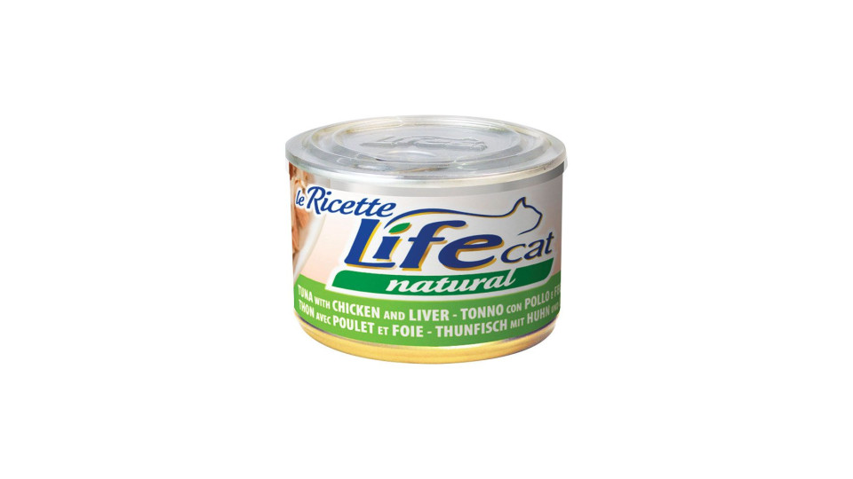 Le Ricette Tonno Con Pollo E Fegatini Life Cat Natural 150 G