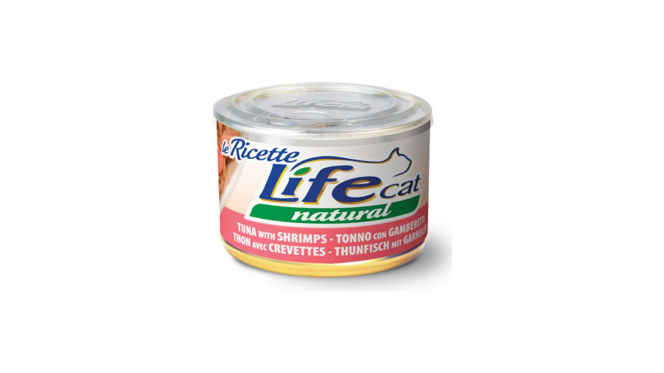 Le Ricette Tonno Con Gamberetti Life Cat Natural 150 G