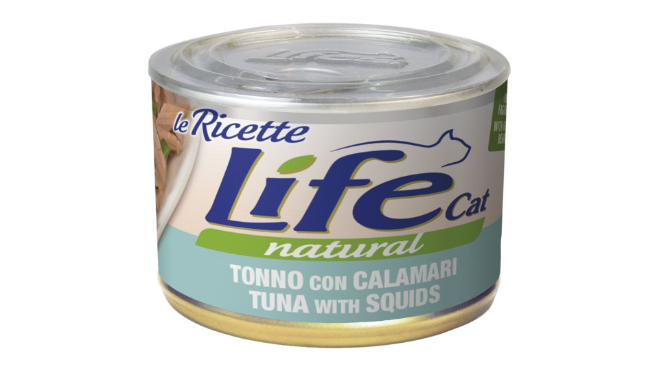 Le Ricette Tonno Con Calamari Life Cat Natural 150 G