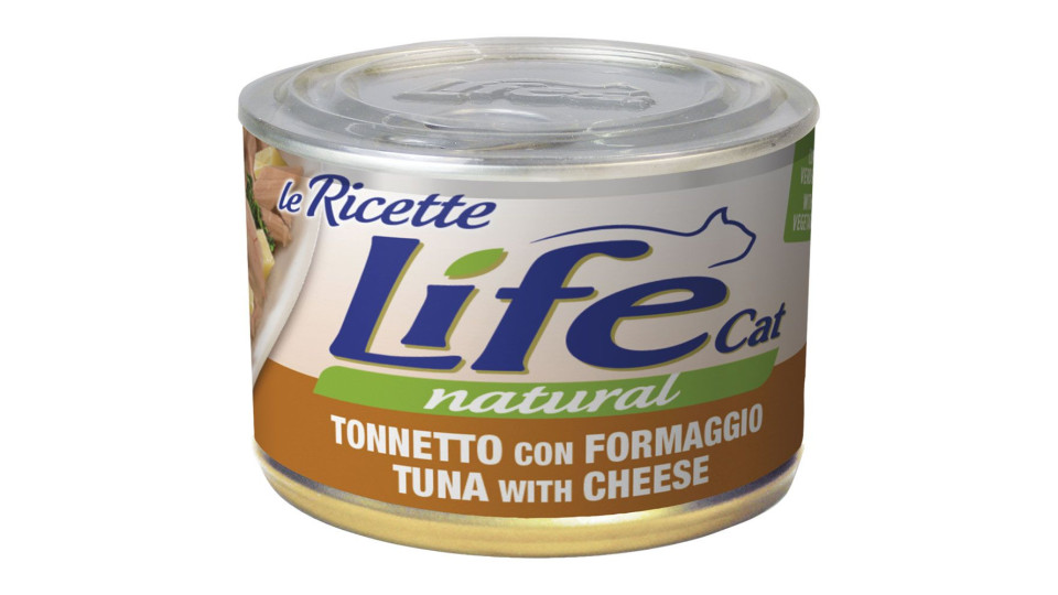 Le Ricette Tonnetto Con Formaggio Life Cat Natural 150 G