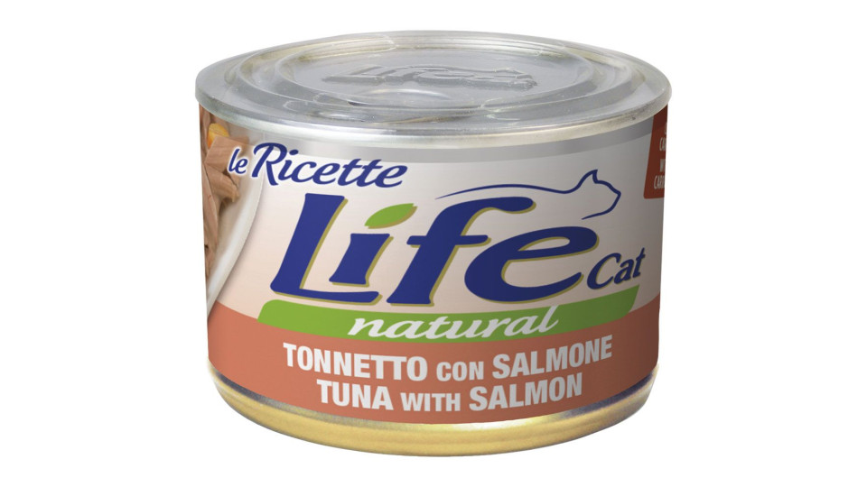 Le Ricette Tonnetto Con Salmone  Life Cat Natural 150 G
