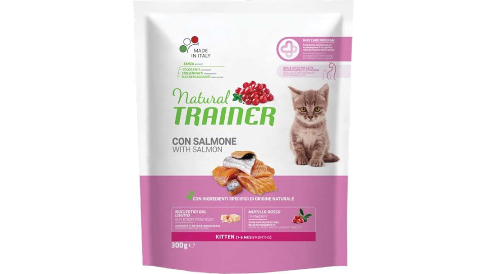 Alimento Secco Kitten Natural Trainer 300 G