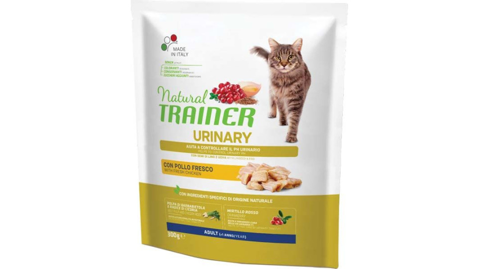 Alimento Per Gatti Urinary Con Pollo Fresco Natural Trainer 300 G
