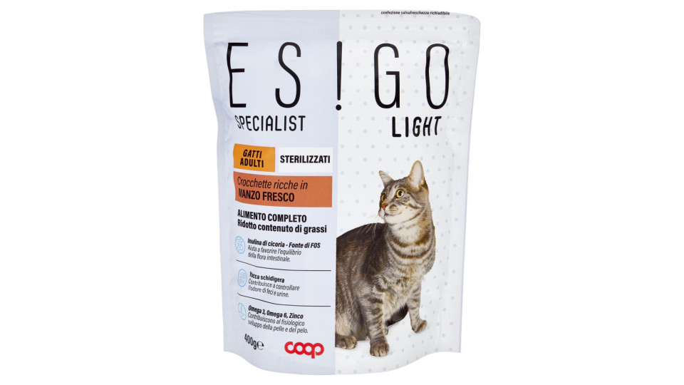 Specialist Light Gatti Adulti Sterilizzati Crocchette Ricche In Manzo Fresco 400 G