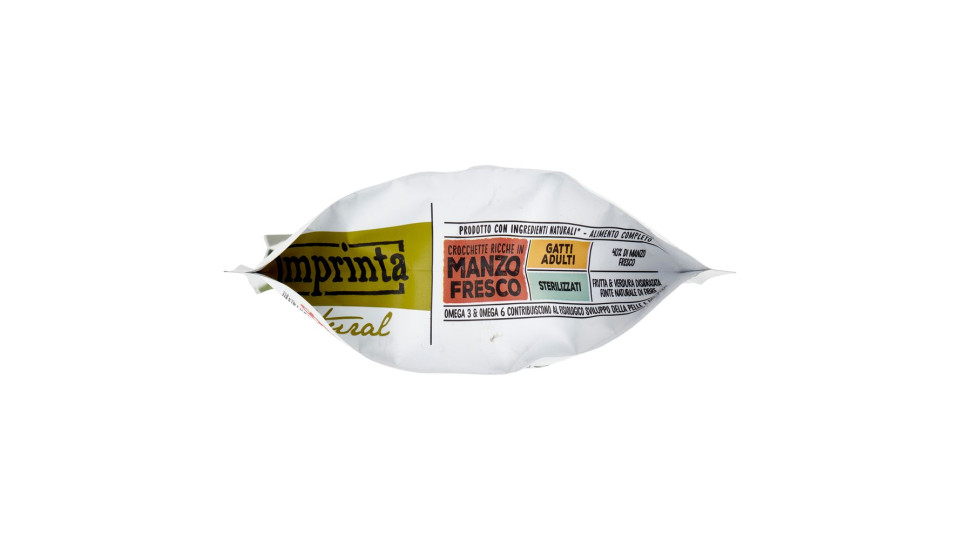Natural Crocchette Ricche In Manzo Fresco Gatti Adulti Sterilizzati 400 G