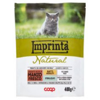Natural Crocchette Ricche In Manzo Fresco Gatti Adulti Sterilizzati 400 G