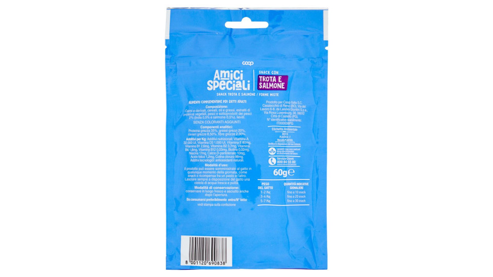 Snack Trota E Salmone 60 G
