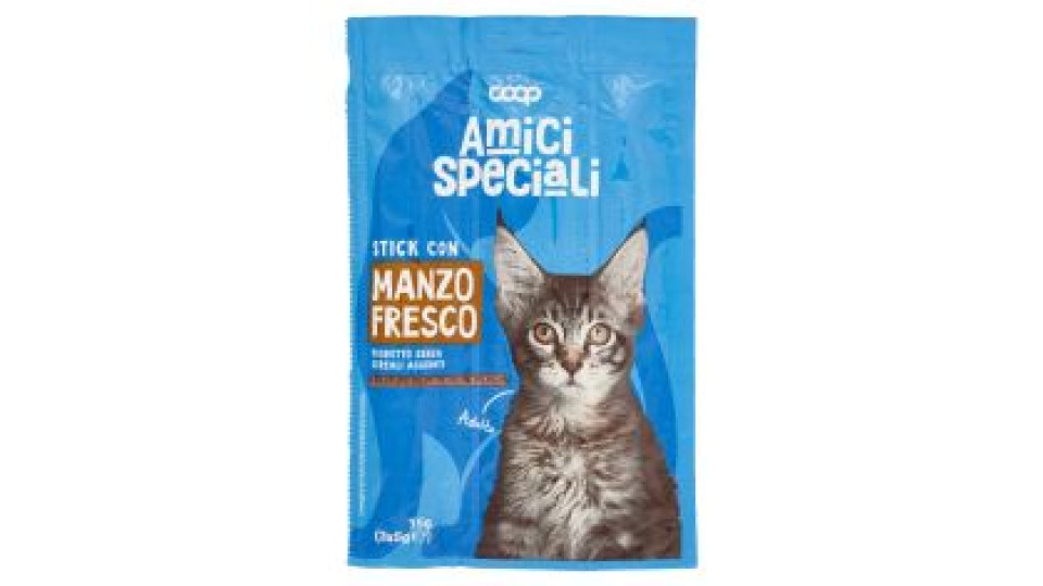 Stick Con Manzo Fresco 3 X 5 G