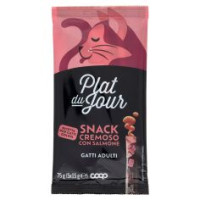 Snack Cremoso Con Salmone Gatti Adulti 5 X 15 G
