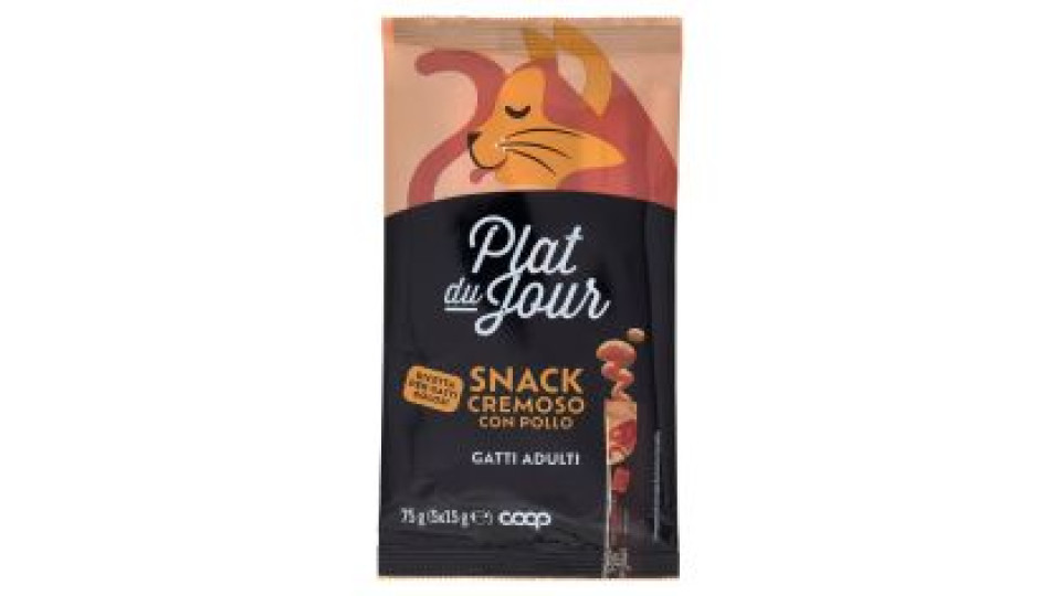 Snack Cremoso Con Pollo Gatti Adulti 5 X 15 G
