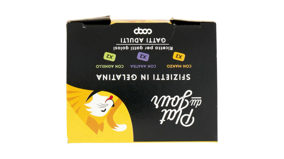 Sfizietti In Gelatina Con Manzo, Con Anatra, Con Agnello Gatti Adulti 6 X 50 G