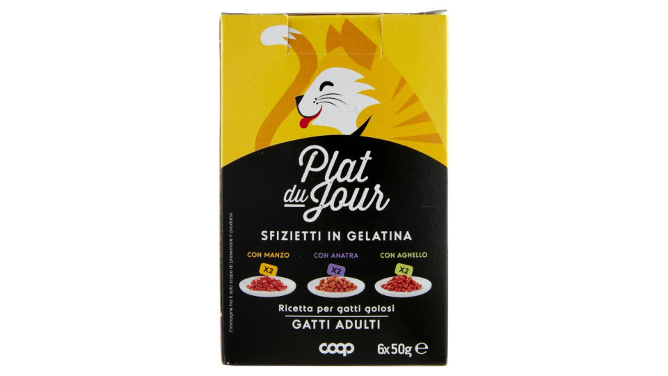 Sfizietti In Gelatina Con Manzo, Con Anatra, Con Agnello Gatti Adulti 6 X 50 G