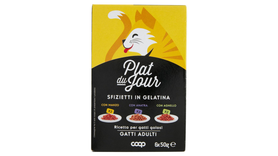 Sfizietti In Gelatina Con Manzo, Con Anatra, Con Agnello Gatti Adulti 6 X 50 G