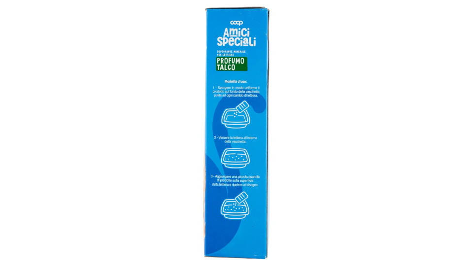 Deodorante Minerale Per Lettiera Profumo Talco 500 Ml