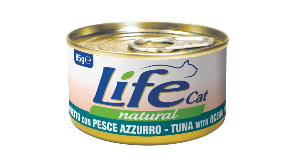 Tonnetto Con Pesce Azzurro Life Cat Natural 85 G