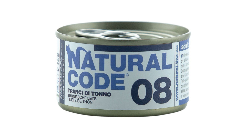 Alimentazione Gatto 08 Tranci Di Tonno Natural Code 85 G