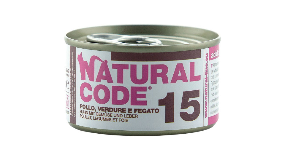 15 Pollo,verdure E Fegato Natural Code 85 G
