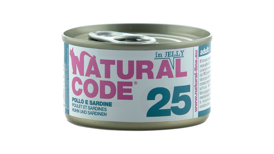 25 Pollo E Sardine In Jelly Natural Code 85 G