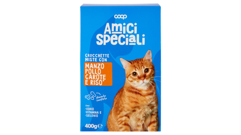 Crocchette Miste Con Manzo Pollo Carote E Riso* 400 G