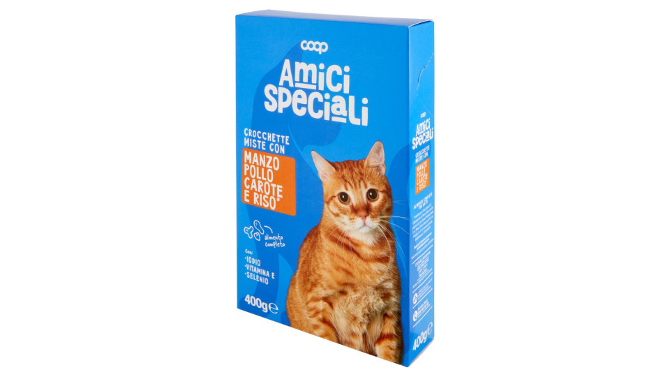 Crocchette Miste Con Manzo Pollo Carote E Riso* 400 G