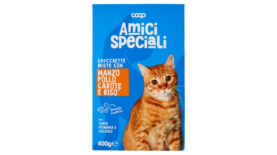 Crocchette Miste Con Manzo Pollo Carote E Riso* 400 G