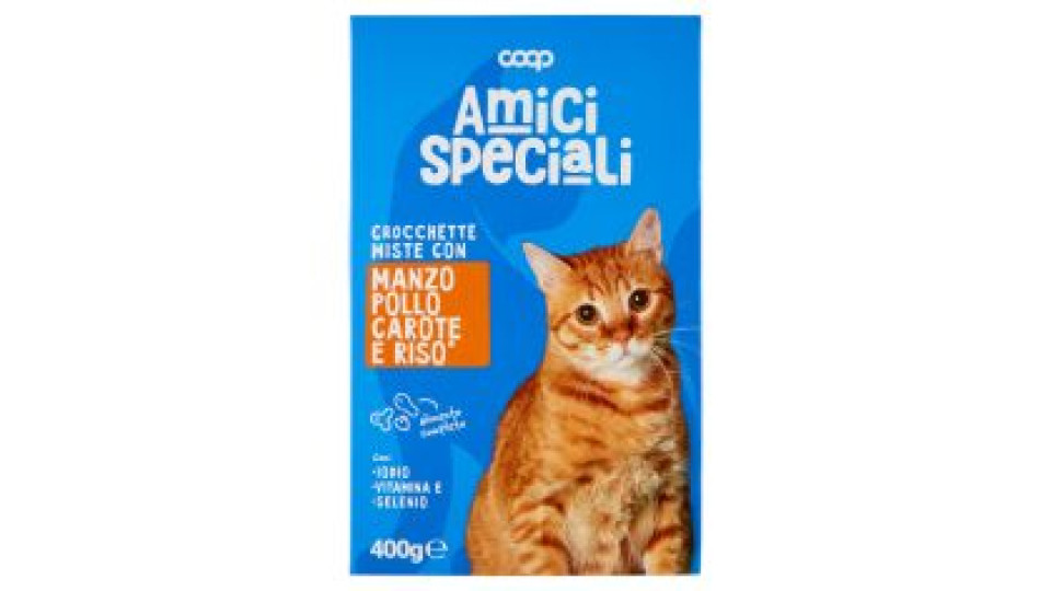 Crocchette Miste Con Manzo Pollo Carote E Riso* 400 G