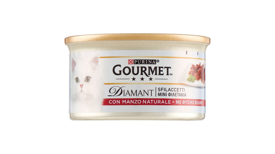 Purina Gourmet Diamant Sfilaccetti Con Manzo Prelibato 85g