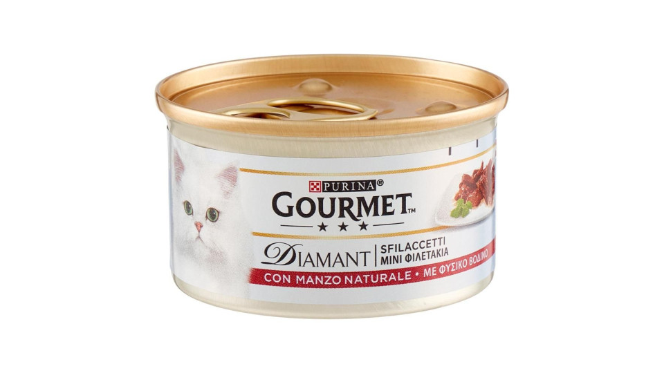 Purina Gourmet Diamant Sfilaccetti Con Manzo Prelibato 85g