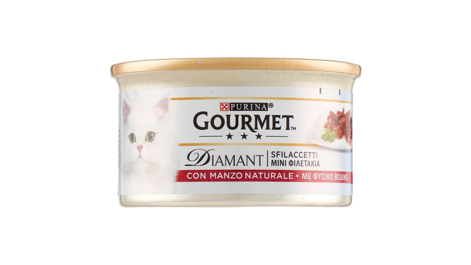 Purina Gourmet Diamant Sfilaccetti Con Manzo Prelibato 85g
