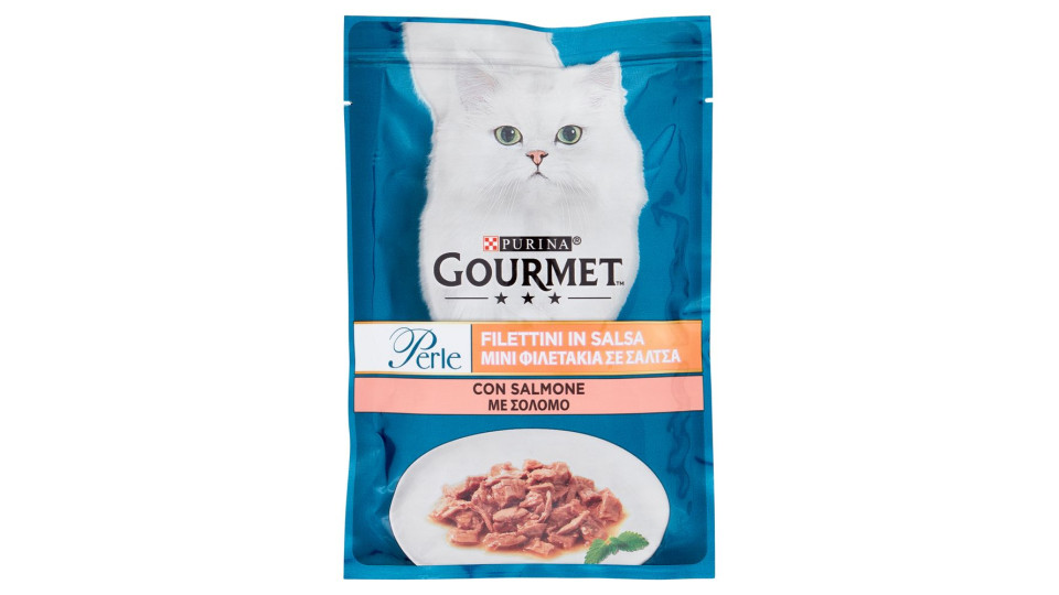 Purina Gourmet Perle Filettini In Salsa Con Salmone 85 G