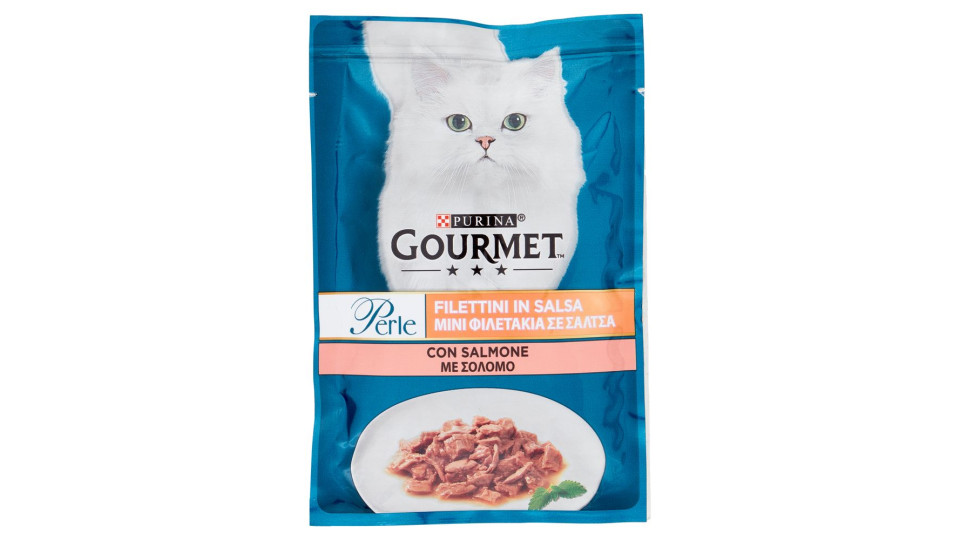 Purina Gourmet Perle Filettini In Salsa Con Salmone 85 G