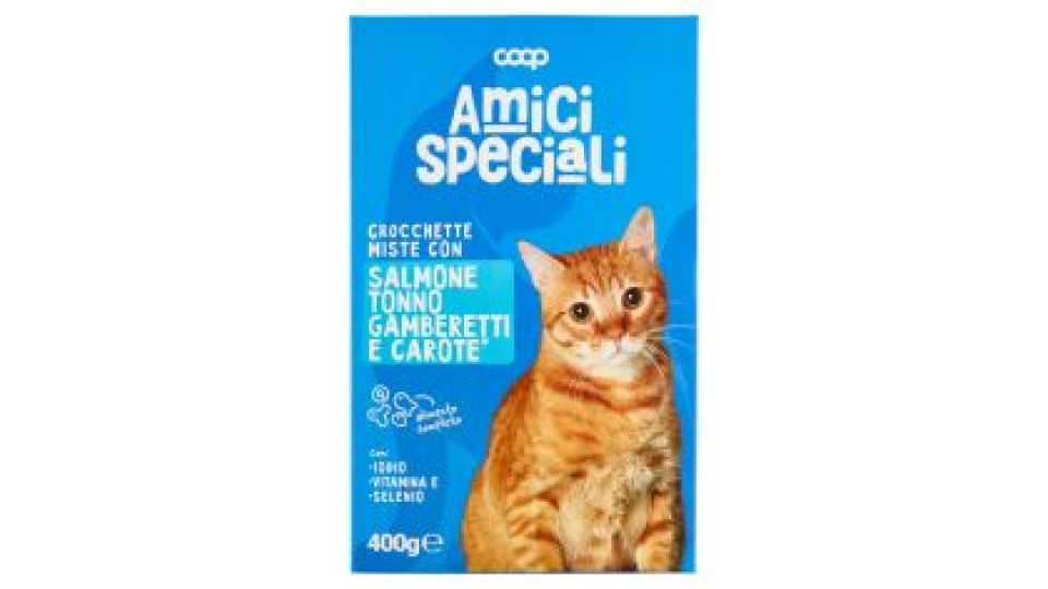 Crocchette Miste Con Salmone Tonno Gamberetti E Carote* 400 G