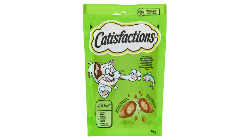 Catisfactions Snack Gatto Tonno 60 G