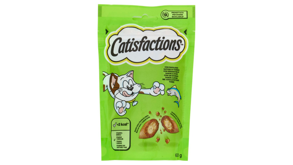 Catisfactions Snack Gatto Tonno 60 G