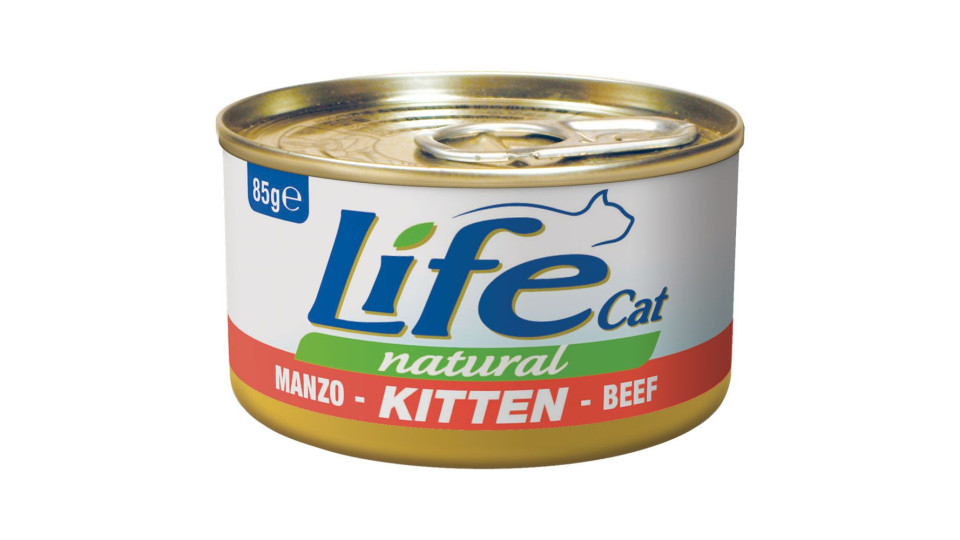 Kitten Manzo Life Cat Natural 85 G