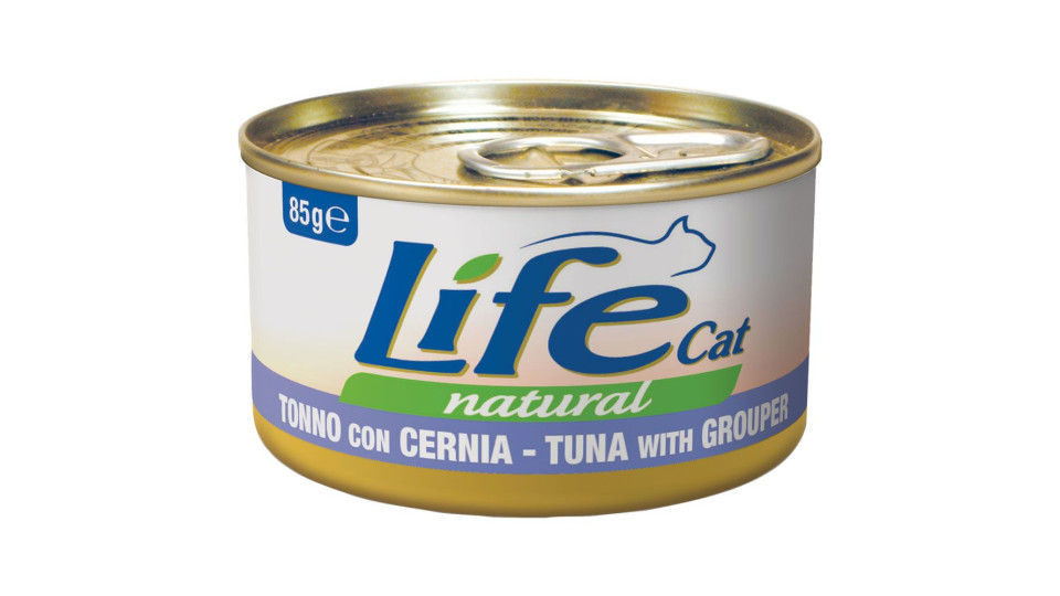 Tonno Con Cernia Life Cat Natural 85 G