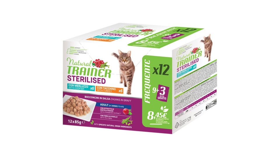 Alimento Gatto Sterlised 12 X85 G
