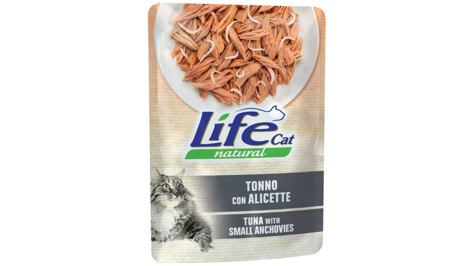 Tonno Con Alicette Life Cat Natural Bustina 70 G