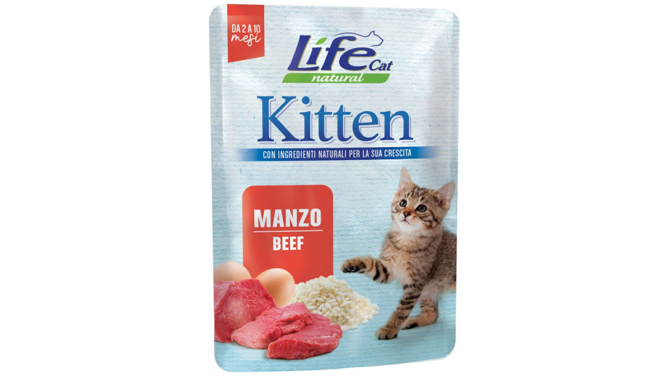 Kitten Manzo Life Cat Natural 70 G